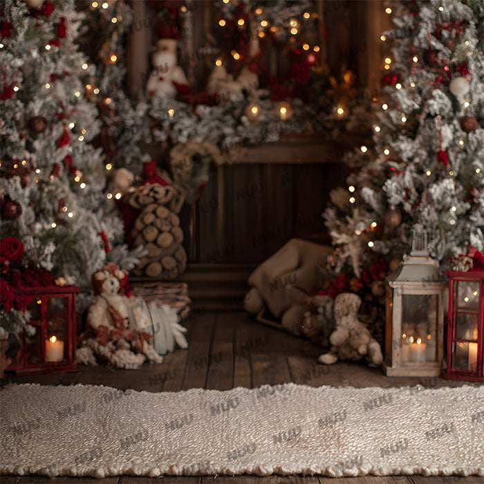Cozy Christmas Scene - Digital Backdrop