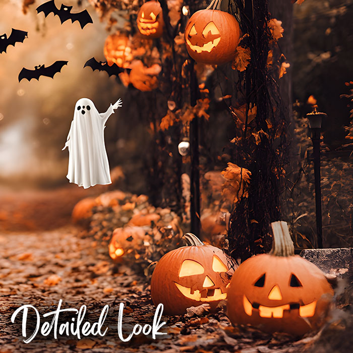 Archway Halloween - Digital Backdrop