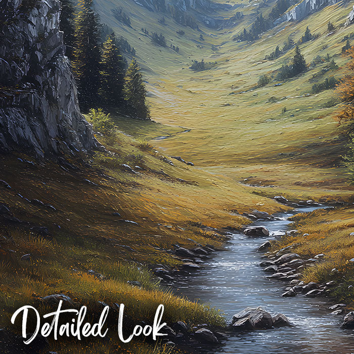 Majestic Mountain Valley – Digital Backdrop