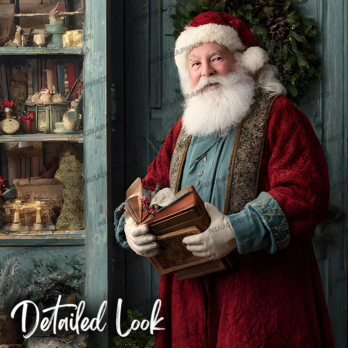 Standing Santa - Digital Backdrop
