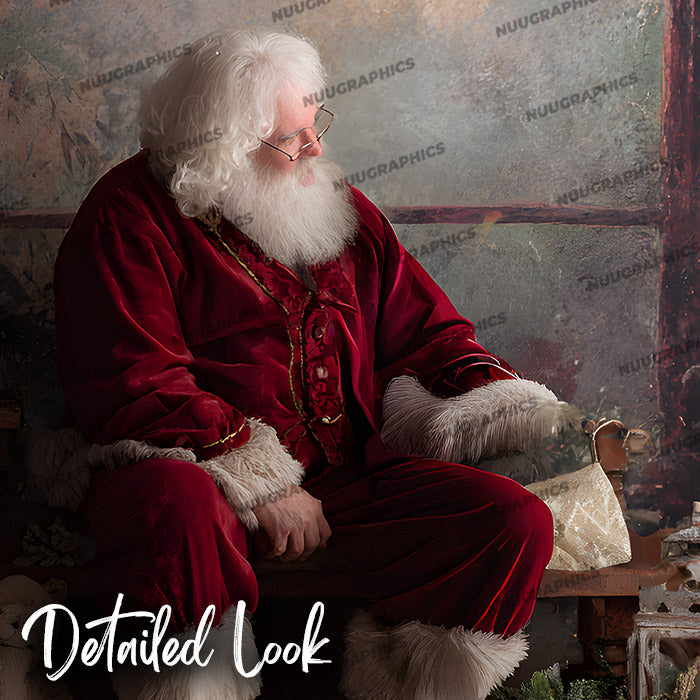Santa's Lap - Digital Backdrop
