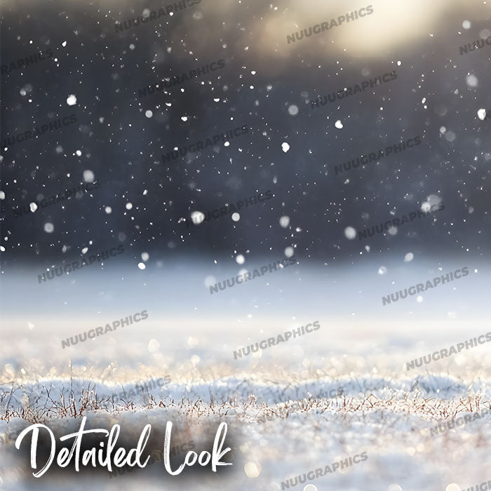 Light Snow Field - Digital Backdrop