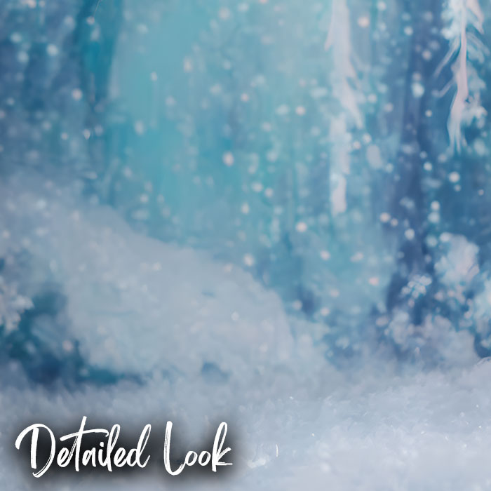 Frozen Snowflake Wonderland – Digital Backdrop