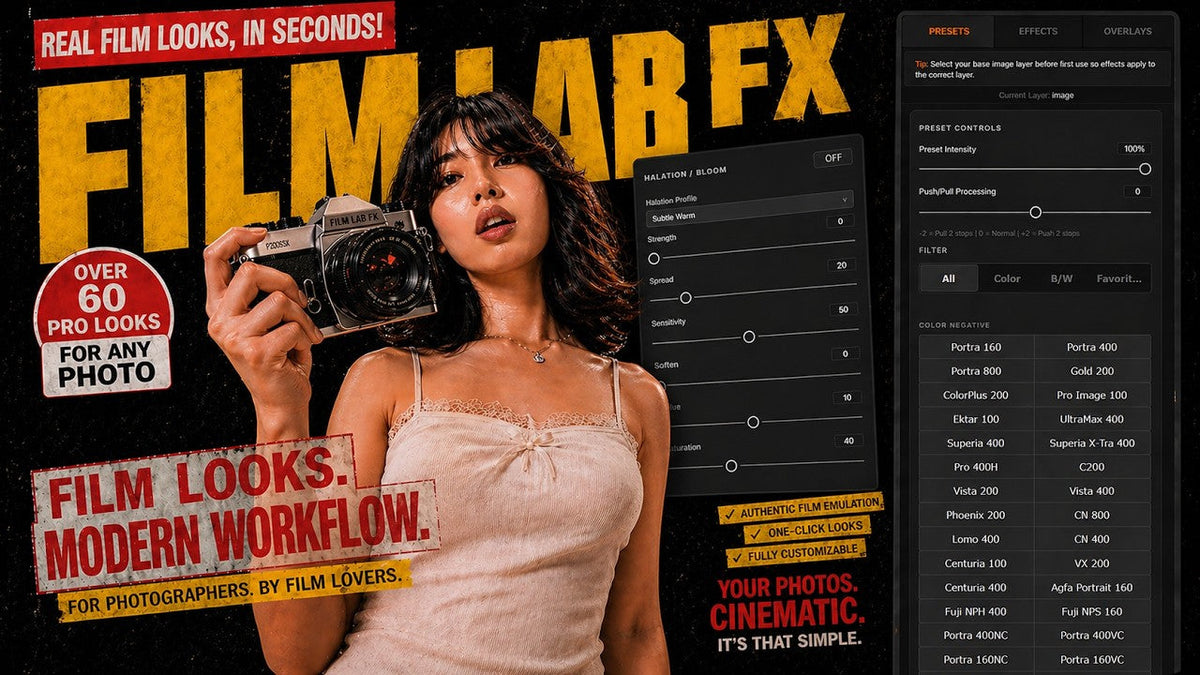 Dehancer Alternative for Photoshop: Film Lab FX