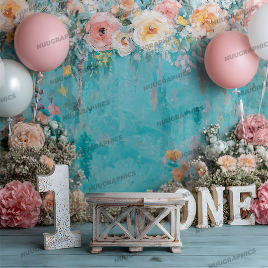 1st Birthday - Digital Backdrop