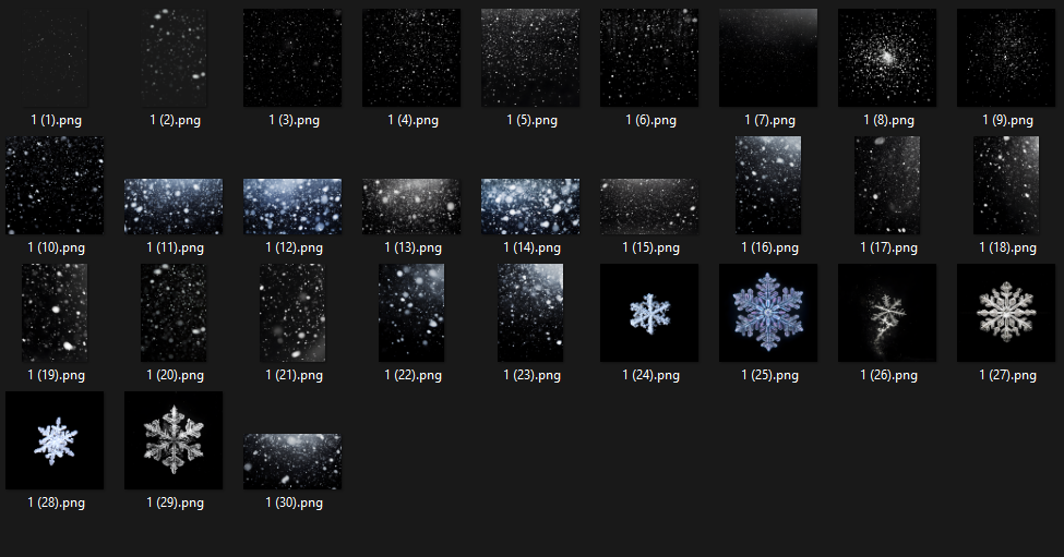 Snow Overlays - For Photoshop & More