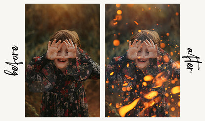 Fire Sparks Overlays - For Photoshop & More