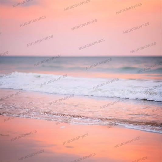 Serene Beach - Digital Backdrop