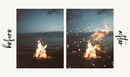 Fire Sparks Overlays - For Photoshop & More