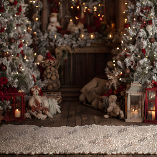 Cozy Christmas Scene - Digital Backdrop