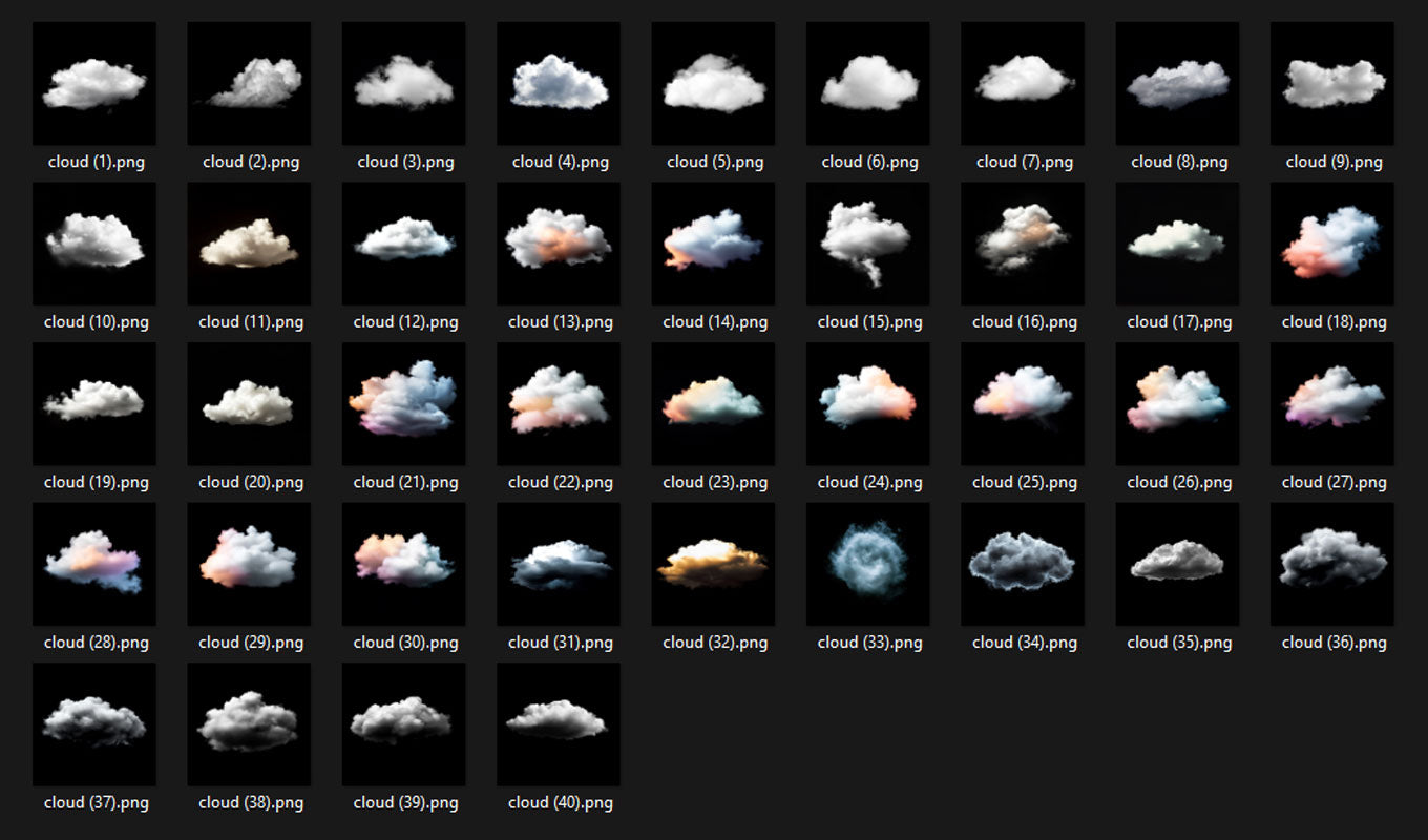 Cloud Overlays - For Photoshop & More