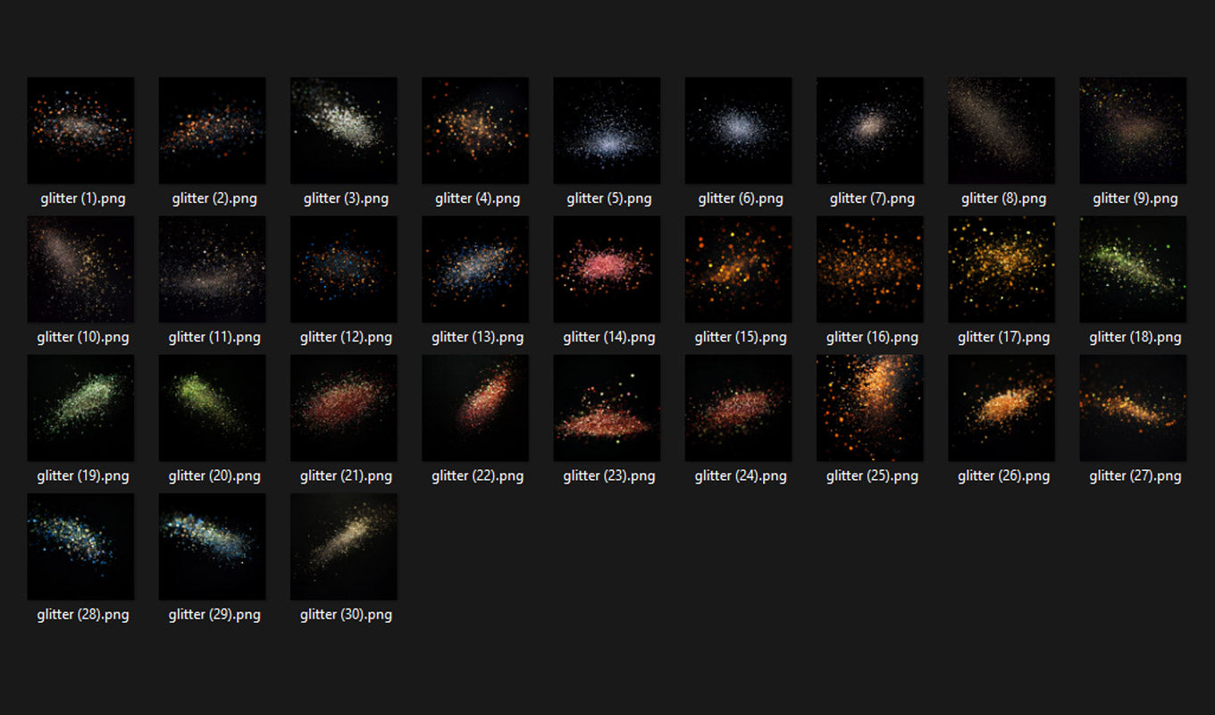 Glitter Overlays - For Photoshop & More