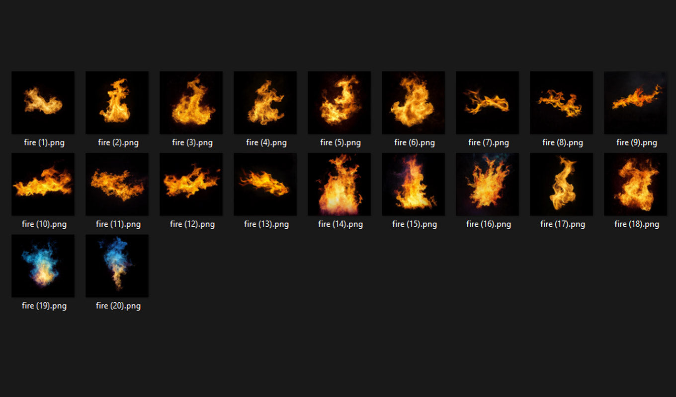 Fire Overlays - For Photoshop & More