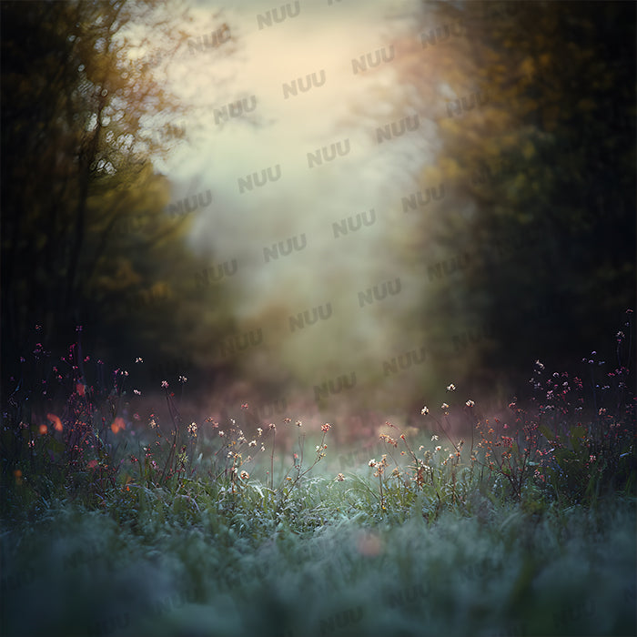 Mystical Grassy Field - Digital Backdrop