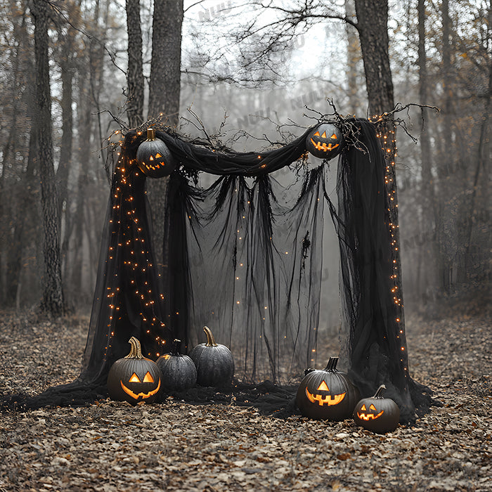 Halloween Outdoor Booth - Digital Backdrop