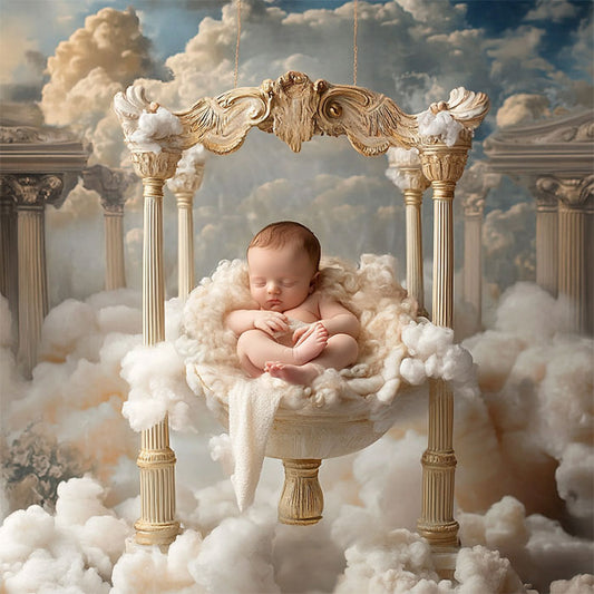 Heavenly Greek Throne – Newborn Digital Backdrop