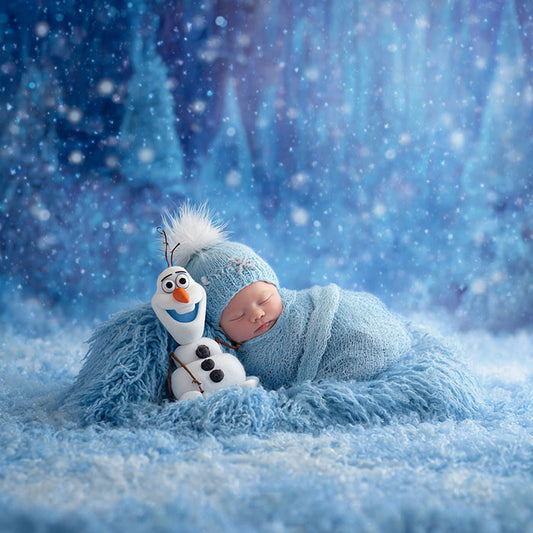 Frozen Olaf - Newborn Digital Backdrop Face Insert