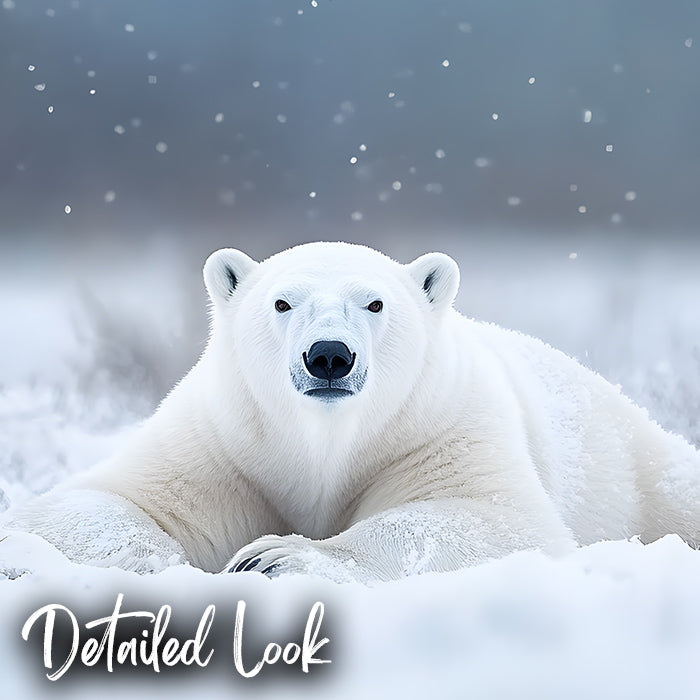 Resting Polar Bear - Digital Backdrop