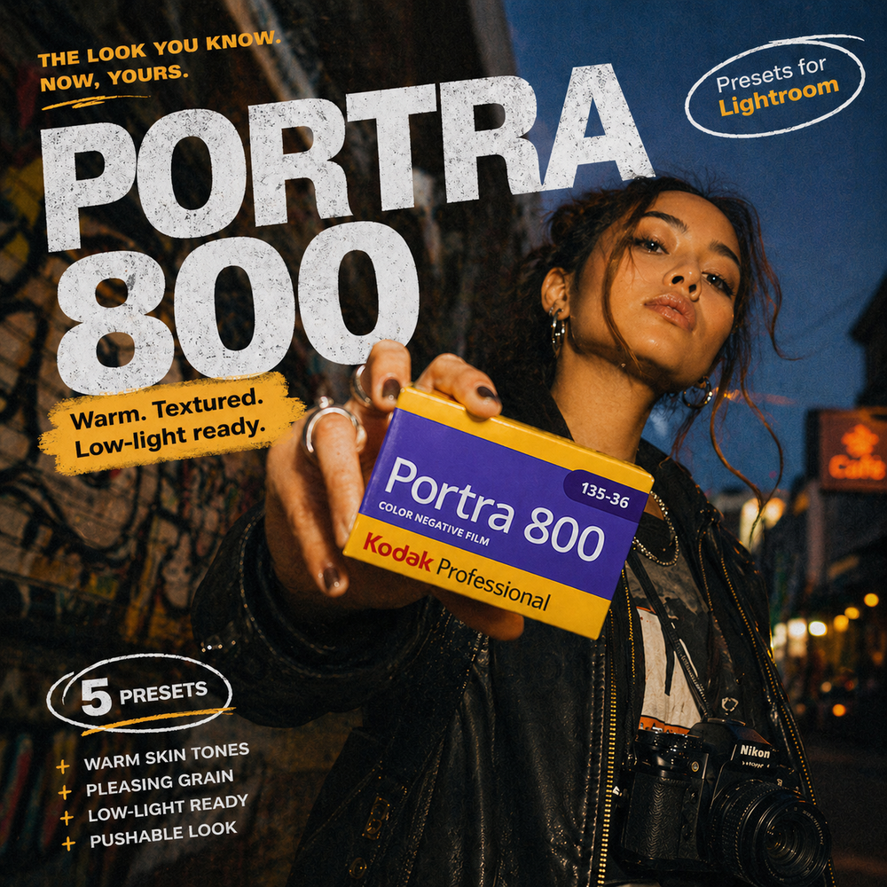 Kodak Portra 800 - Presets for Lightroom