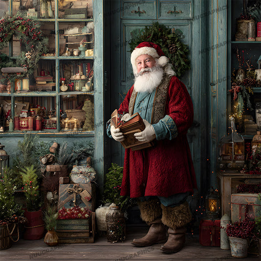 Standing Santa - Digital Backdrop