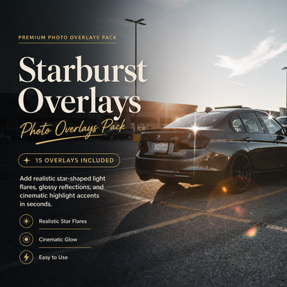 Starburst Overlays - For Photoshop & More