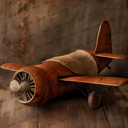 Toy Airplane - Newborn Digital Backdrop