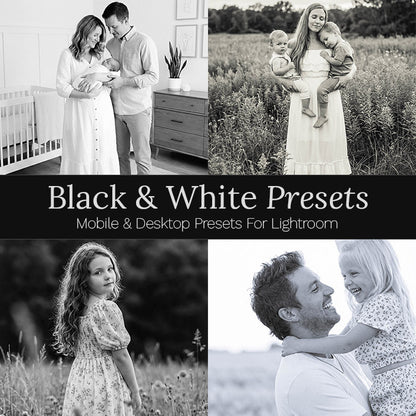 Black & White Presets - For Lightroom