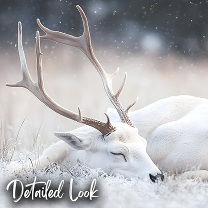 White Reindeer - Digital Backdrop